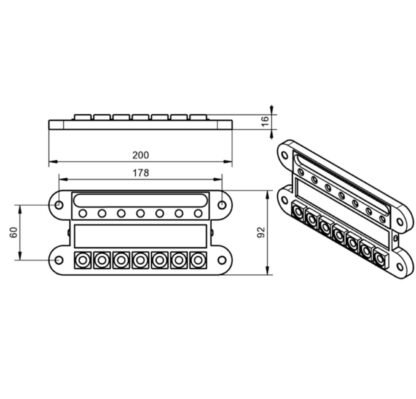 Busbar + Pol mit MEGA Sicherungshalter – Bild 2