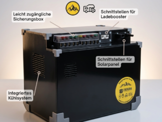 EnerginaBox 100Ah LiFePO4 mit MPPT Solarladeregler | All-in-One Energielösung
