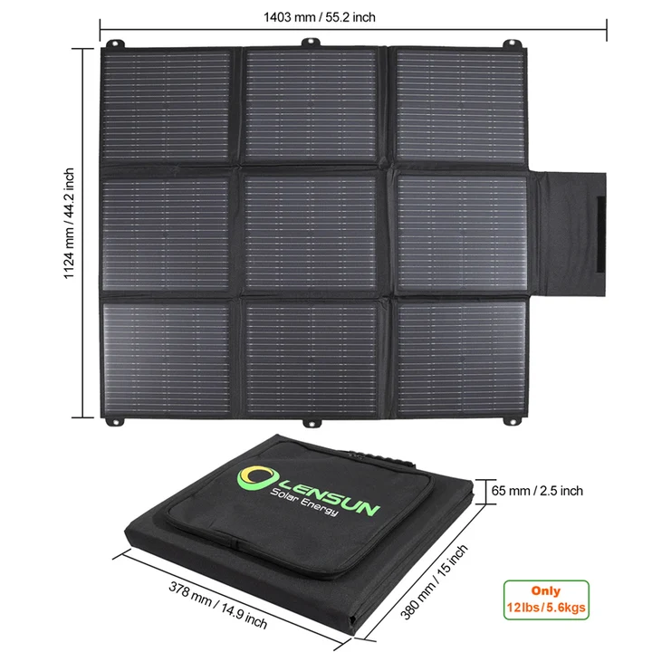 Faltbares Solarpanel 200 W 12V (Solartasche) – Bild 3