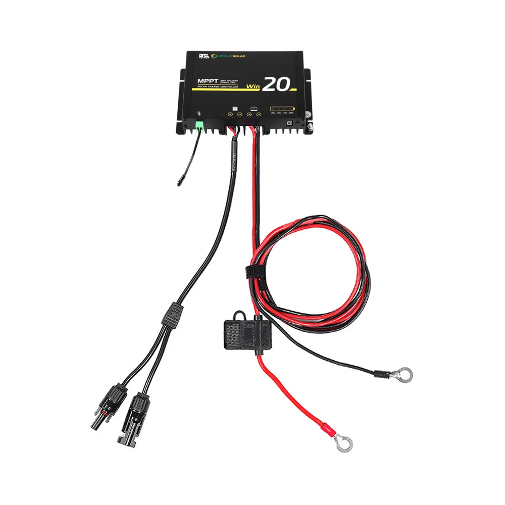 MPPT Solarladeregler 20A– wasserdicht mit Bluetooth-App
